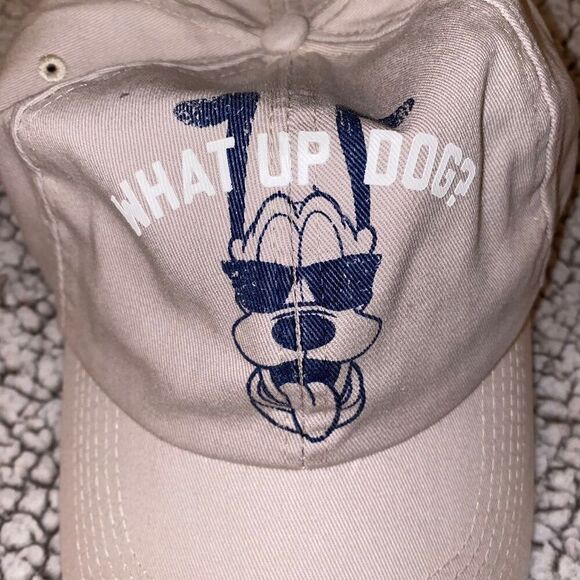 Disney Parks Unisex Beige Tan Pluto Dog Baseball Cap NWT - Picture 3 of 6